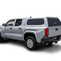 Leer-100XQ_Tacoma_Rear3_4-Drivers_Side_Outline-Shadow-30 100XQ Truck Cap with side windows - Leer