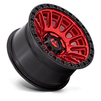 CYCLE D834 17X9 6LUG ET-12 CANDY RED W MATTE BLACK RING A2 Fuel Wheels - Candy Red Fuel D834 Cycle
