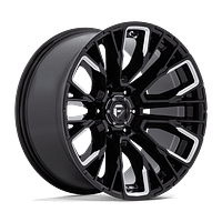 web_FUEL REBAR 6 D849 20X10 6 LUG ET-18 GLOSS BLACK N MILLED A1 Fuel Wheels - REBAR 6 D849 GLOSS BLACK N MILLED FACE