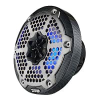 CF-65M-LEFT-BLUE_703x DS18 CF-65M MARINE SPEAKERS - 6.5" 2-Way Coaxial Marine Speakers with RGB LED