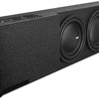 DSLEBM-DFPFORD09-2X12_V2 DS18 EBM-DFPFORD09-2X12 dual 12 inch down firing vented ford crew cab subwoofer box