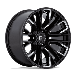 web_FUEL REBAR 6 D849 20X10 6 LUG ET-18 GLOSS BLACK N MILLED A1 Fuel Wheels - REBAR 6 D849 GLOSS BLACK N MILLED FACE
