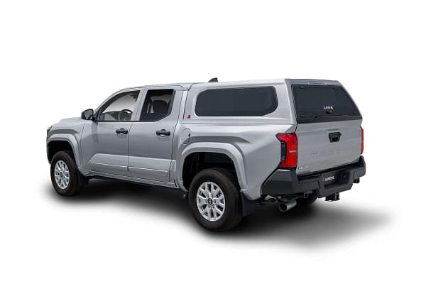 Leer-100XQ_Tacoma_Rear3_4-Drivers_Side_Outline-Shadow-30 100XQ Truck Cap with side windows - Leer