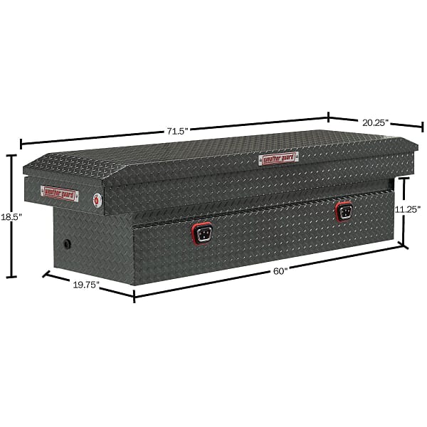 127-6-04_DI Model 127-6-04 Saddle Box, Aluminum, Full Standard, Gunmetal Gray