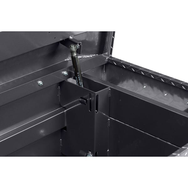 127-6-04_FI_GasSpringShield Model 127-6-04 Saddle Box, Aluminum, Full Standard, Gunmetal Gray