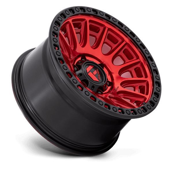 CYCLE D834 17X9 6LUG ET-12 CANDY RED W MATTE BLACK RING A2 Fuel Wheels - Candy Red Fuel D834 Cycle