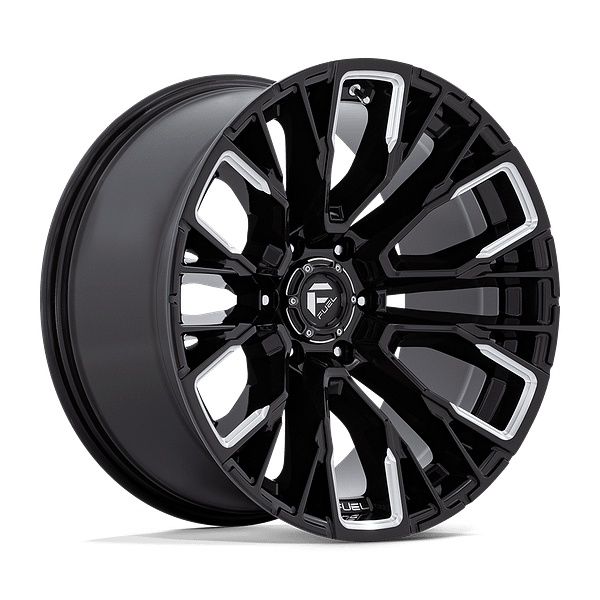 web_FUEL REBAR 6 D849 20X10 6 LUG ET-18 GLOSS BLACK N MILLED A1 Fuel Wheels - REBAR 6 D849 GLOSS BLACK N MILLED FACE