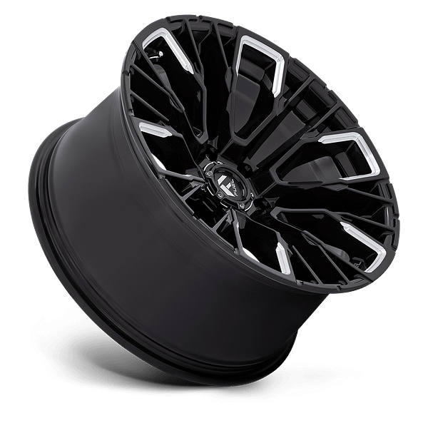 web_FUEL REBAR 6 D849 20X10 6 LUG ET-18 GLOSS BLACK N MILLED A2 Fuel Wheels - REBAR 6 D849 GLOSS BLACK N MILLED FACE