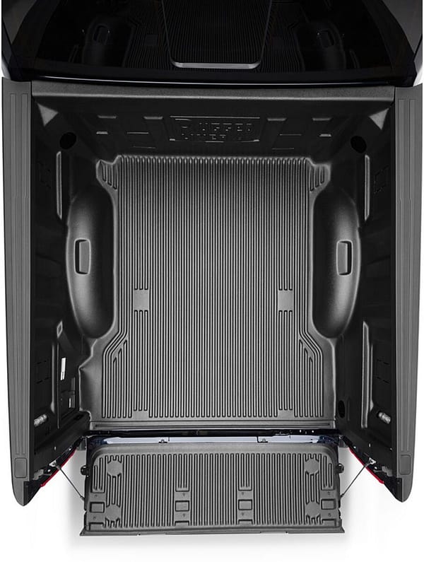 f3924d20d8e6e269b5ea998d9e5f9a26 Rugged Liner custom-molded truck bed liner installed on a pickup truck at Accessory World Customs in Miami